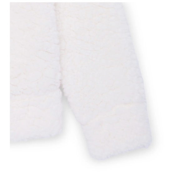 Miss Chievous Girls Snowman Sequin Plush Faux Sherpa Pullover Hoodie Small - Picture 3 of 4